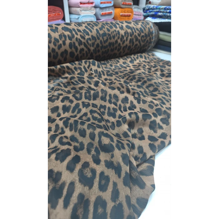 YORYU ŞİFON Leopar Desen