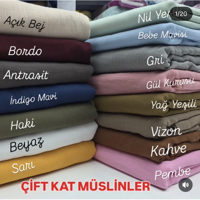 DENİZLİ MÜSLİNLER (ÇİFT KAT)