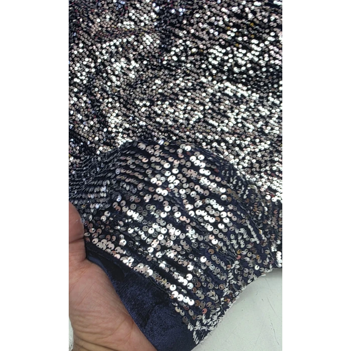 FRANSIZ KADİFELİ PUL PAYET KUMAŞLAR