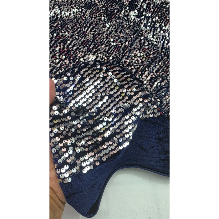 FRANSIZ KADİFELİ PUL PAYET KUMAŞLAR