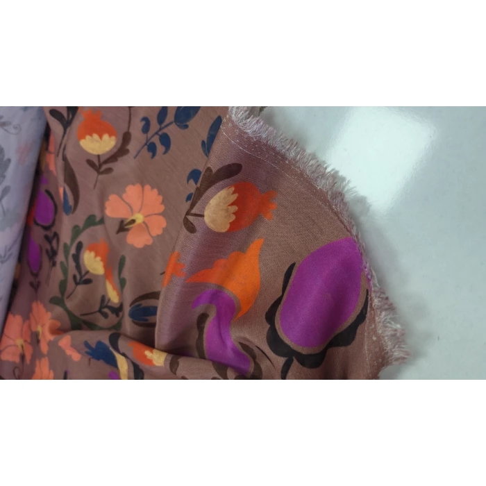 ALKANTARA Floş İpek