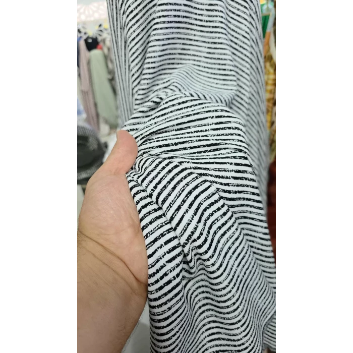 ÇİZGİLİ ZARİF Organik Viskon