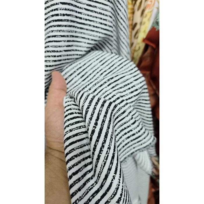 ÇİZGİLİ ZARİF Organik Viskon