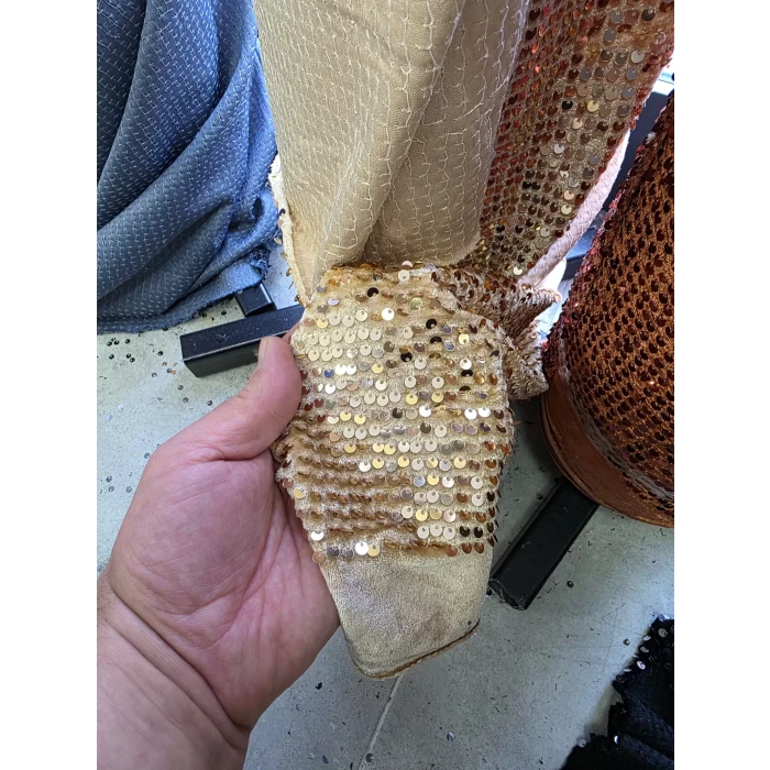 KADİFE PAYET Gold rengi