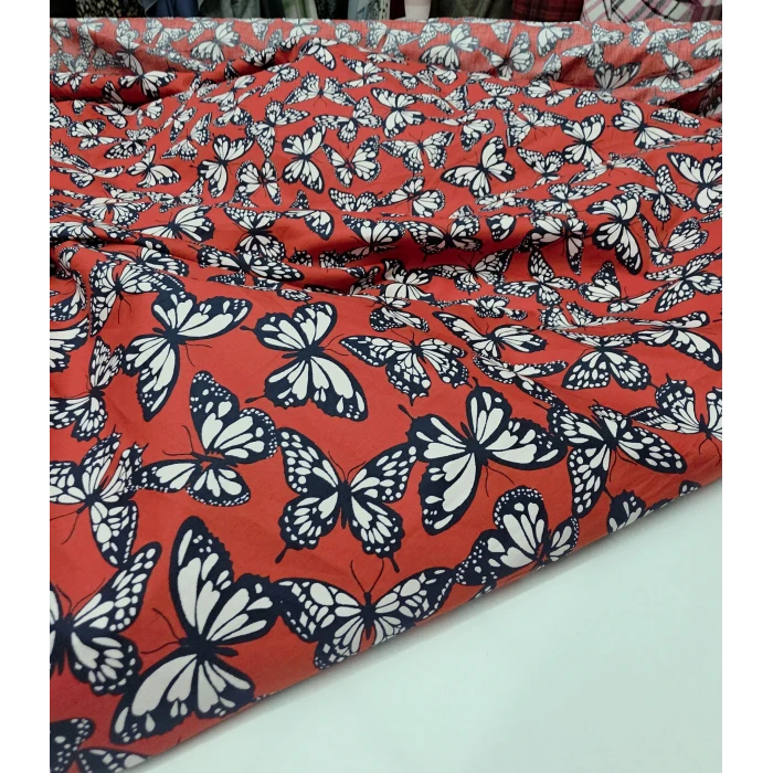 Uçuş Uçuş Kelebekler Pamuk Poplin