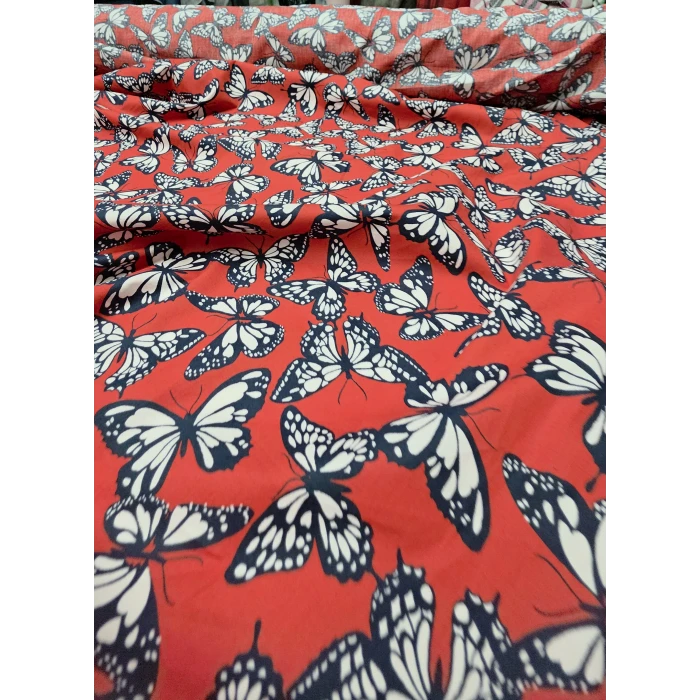 Uçuş Uçuş Kelebekler Pamuk Poplin