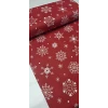 KAR TANESİ KIRMIZI Organik Pamuklu Nevresim Kumaşı