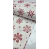 KAR TANELERİ BEYAZ Organik Pamuklu Nevresim Kumaşı