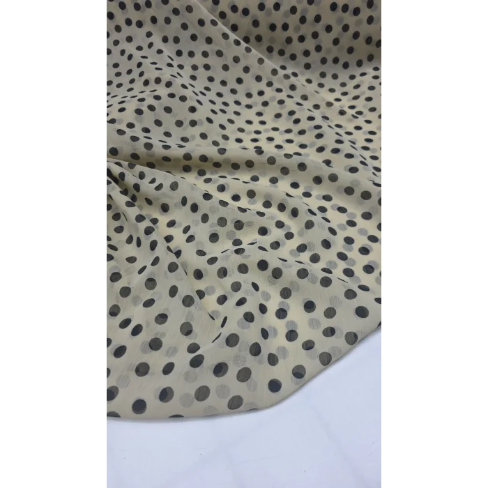 YORYU ŞİFON Puantiye Desen