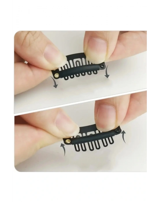 10 Adet Küçük Boy Peruk Klipsi 2, 8 cm Çıtçıt Toka Bebe Tokası Postiş Çıtçıtı