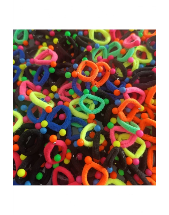 10 Çift Boncuklu Mini Havlu Toka Örgü Tokası