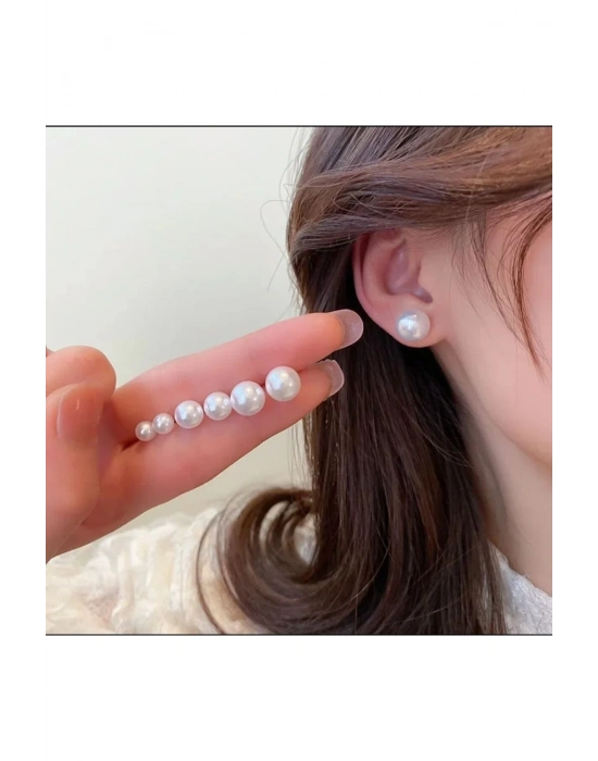 3 Çift İnci Küpe (Kırıkbeyaz)