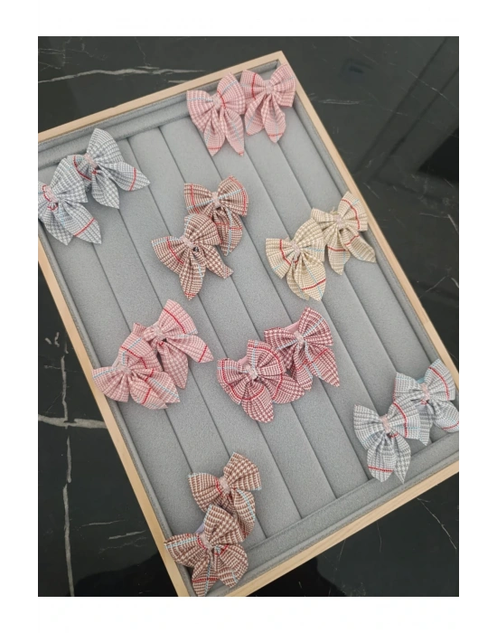 3 Çift Kazayağı Desen Pens Toka