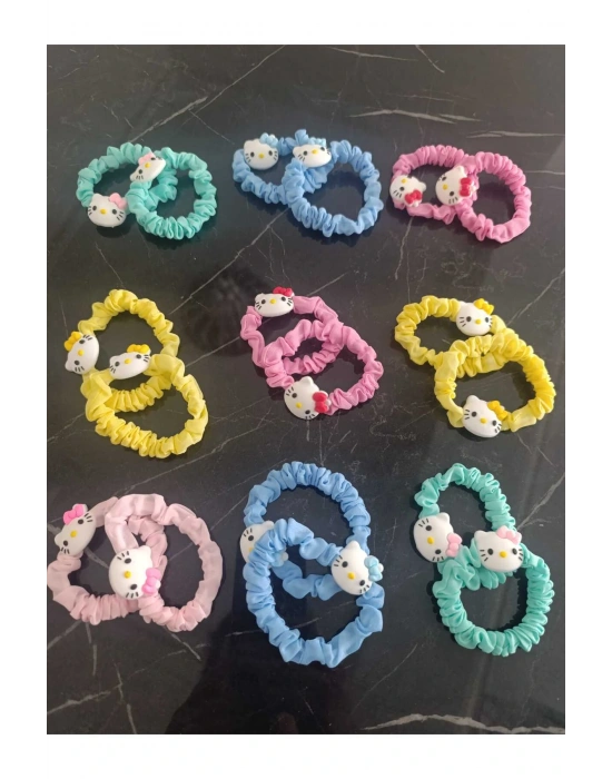 3 Çift Lastikli Scrunchie Toka