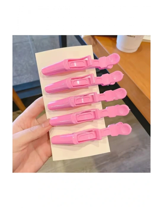 5 Adet Dalga Fön Pensi Timsah Toka Profesyonel Fön ve Makyaj Tokası Dragon Pens Dalga Pensi