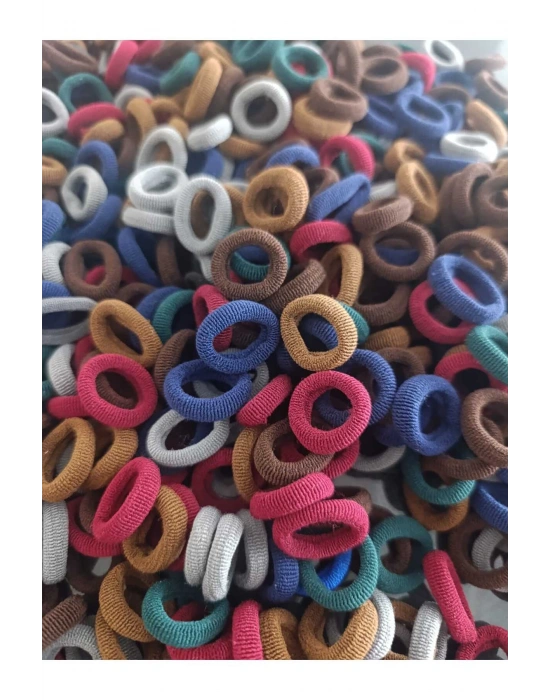 50 Adet Koyu Renklerde Minimal Havlu Toka Örgü Tokası Çap 2 cm