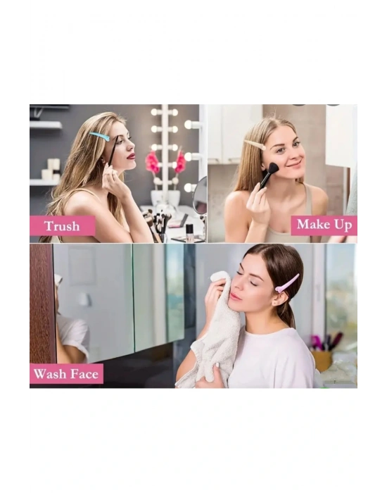 6 Adet Ördek Gagası Pens Toka Saça İz Yapmayan Profesyonel Fön ve Makyaj Pensi