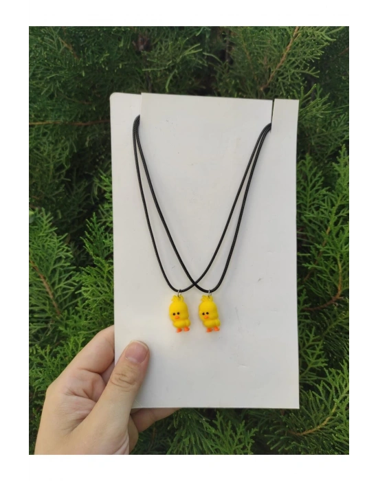 Aksesuar Best Friends Arkadaşlık Kolyesi Civciv Figürlü