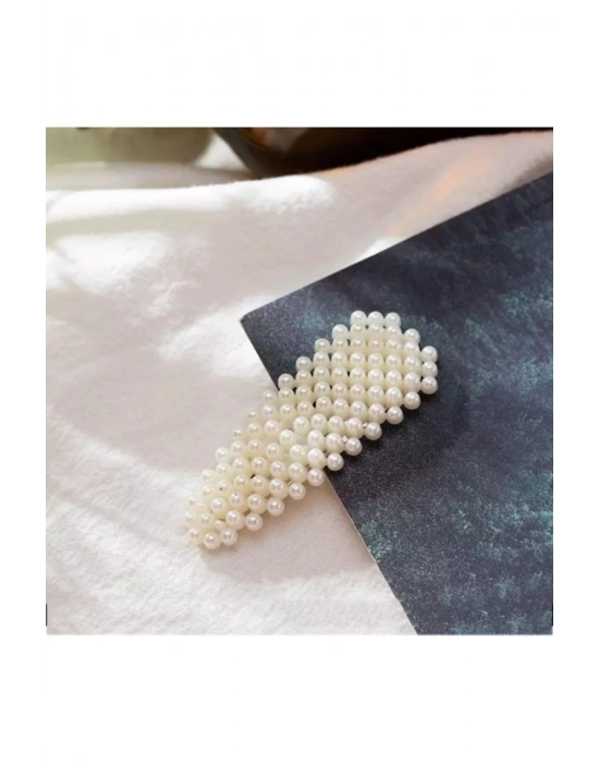 Vintage Incili Çıtçıt Saç Tokası