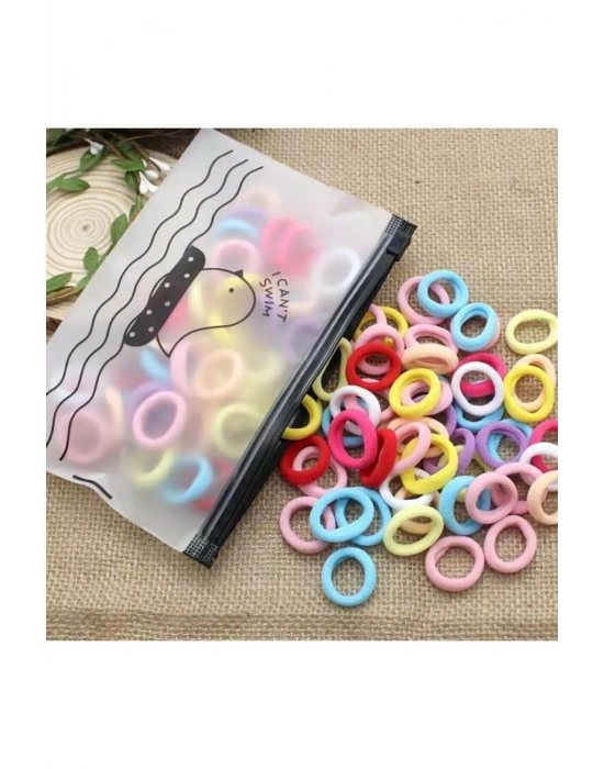 Şeffaf Çantalı 100lü Lily Lastik Toka Her Yaşa Uygun