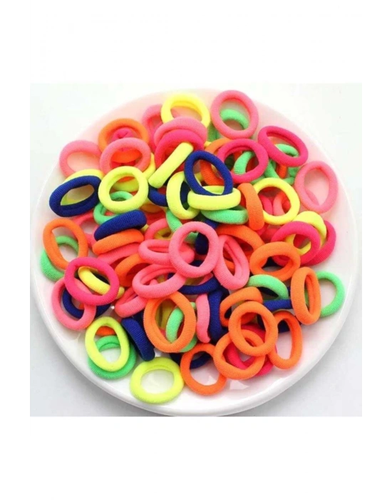 Lily 50 Adet Neon Renk Havlu Toka Çocuk Tokası Okul Tokası Örgü Tokası