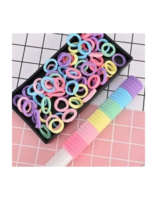 Kadın 30lu Pastel Renkli Lastik Toka Seti