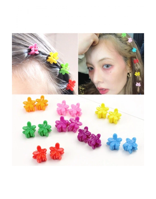 10lu Çiçek Toka Seti Mandal Seti