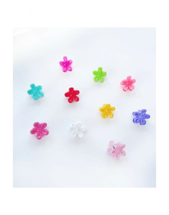 10lu Çiçek Toka Seti Mandal Seti