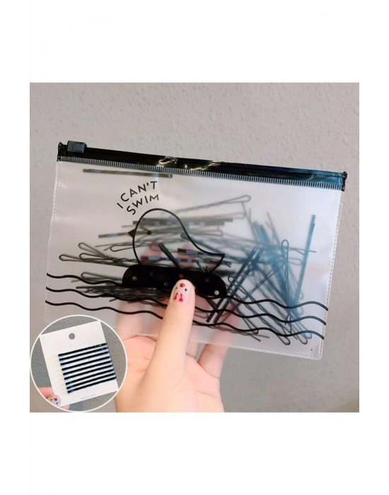 Şeffaf Çantalı 100 Adet Tel Toka