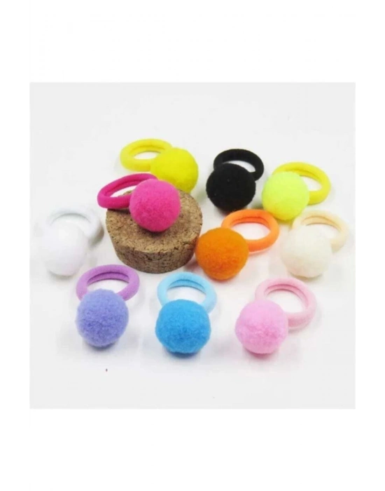 Lily Ponpon Lastik Toka 10lu Ponpon