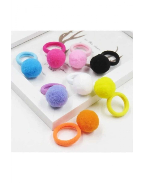 Lily Ponpon Lastik Toka 10lu Ponpon