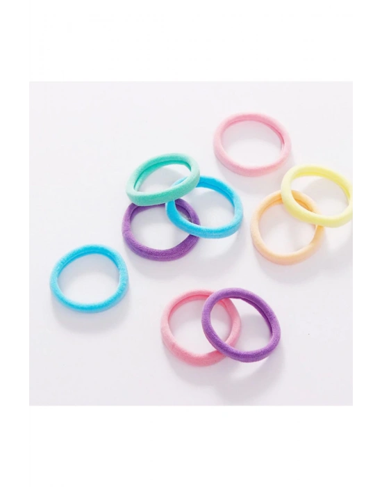 Kadın Pastel Renk 24 Adet Havlu Toka