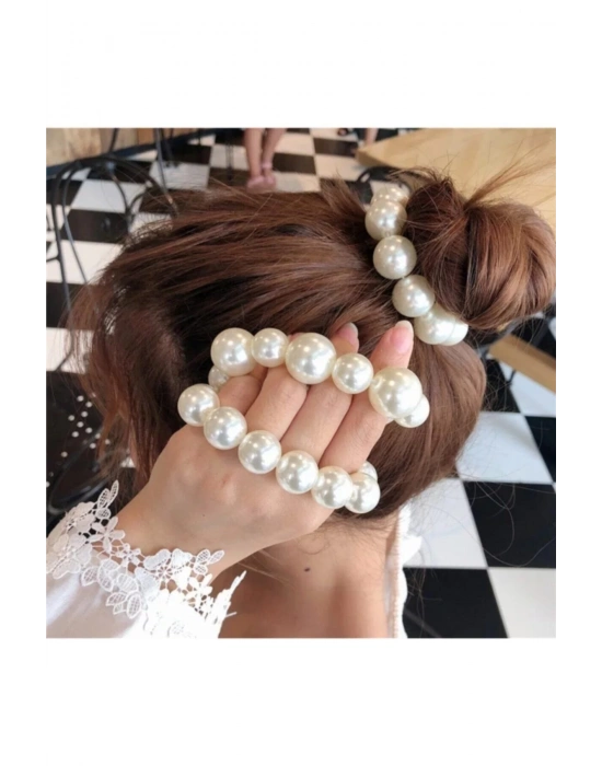 Vintage Büyük Incili Halka Toka