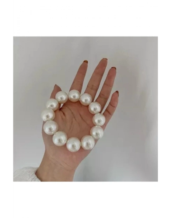 Vintage Büyük Incili Halka Toka