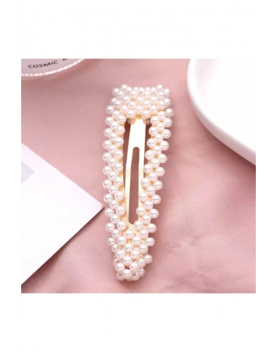 Vintage Kadın 2li Incili Çıtçıt Yan Toka - Trend Model