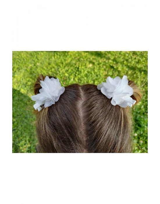 Kız Çocuk Beyaz 2li Klips Lily Toka