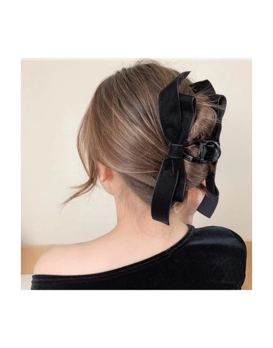 Vintage Kadife Fiyonklu Mandal Toka