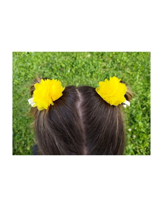 Kız Çocuk Sarı 2li Klips Lily Toka