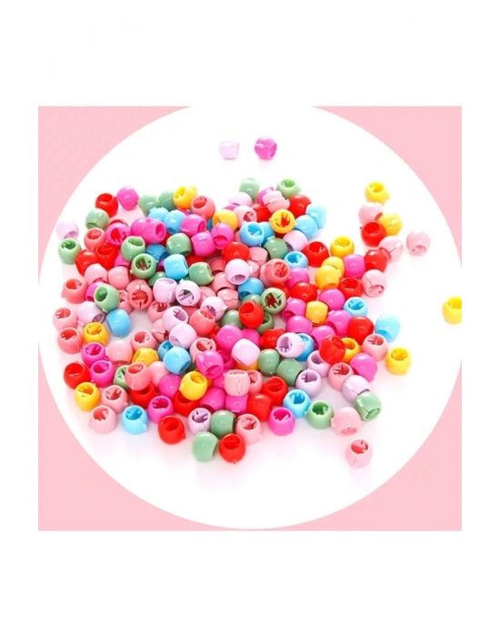 Lily Kız Çocuk 12 Adet Renkli Saç Örgü Boncuğu