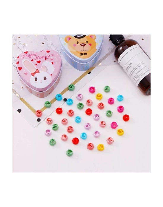 Lily Kız Çocuk 12 Adet Renkli Saç Örgü Boncuğu