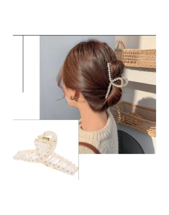 Vintage Incili Düğüm Mandal Toka