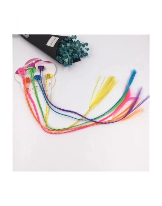 Lily 6 Âdet Mandal Tokalı Renkli Saç Postişi