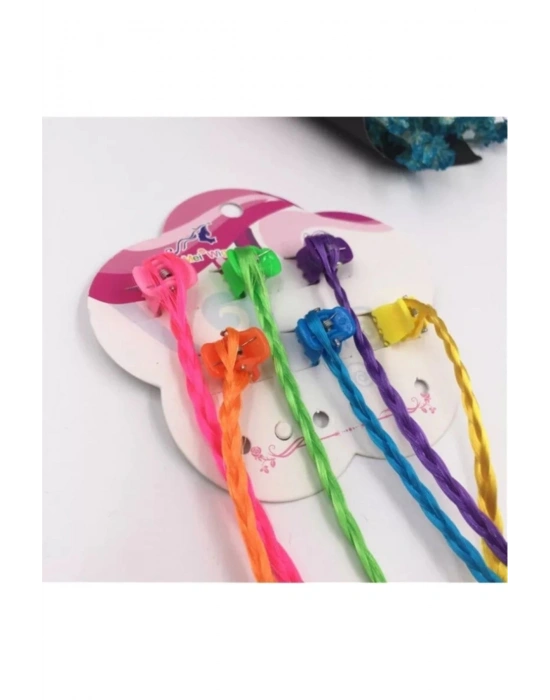 Lily 6 Âdet Mandal Tokalı Renkli Saç Postişi