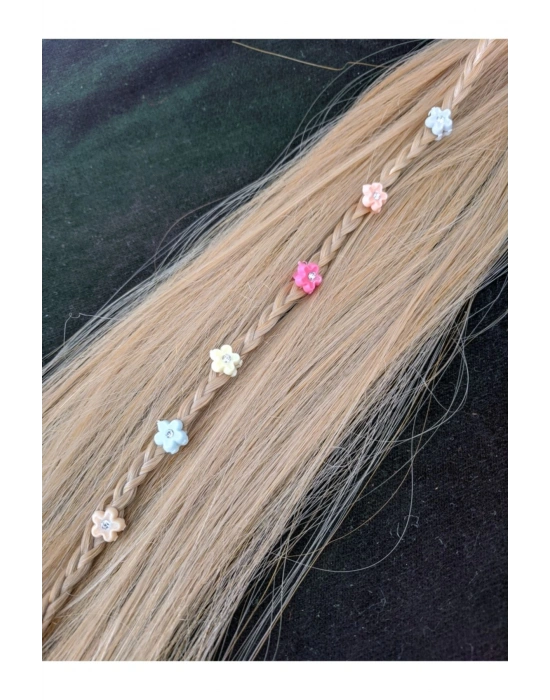 Şeffaf Çantalı 50 Adet Soft Renklerde Saç Süsü Saç Örgü Boncuğu