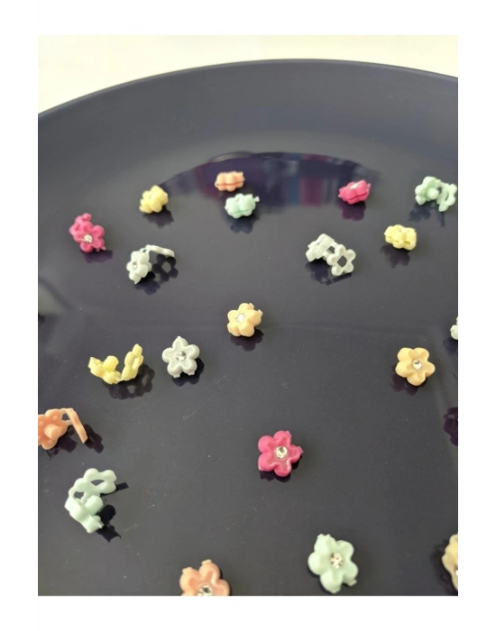 Şeffaf Çantalı 50 Adet Soft Renklerde Saç Süsü Saç Örgü Boncuğu