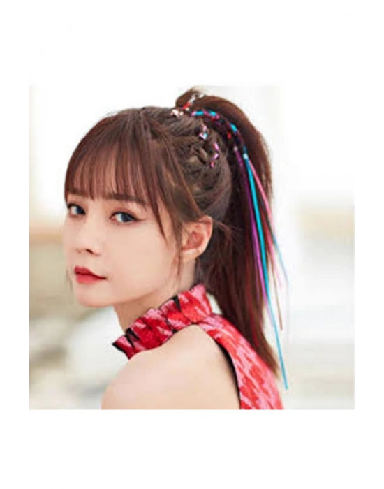 Lily Renkli Kalın Ipli Saç Ipi Saç Süsleme Ipi Saç Örgü Ipi 8 Adet 100 Cm