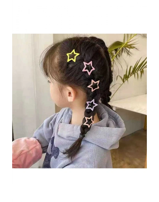 Lily 3 Adet Karışık Renk Yıldız Çıtçıt Figür Çıt Çıt Toka Metal Pens Toks