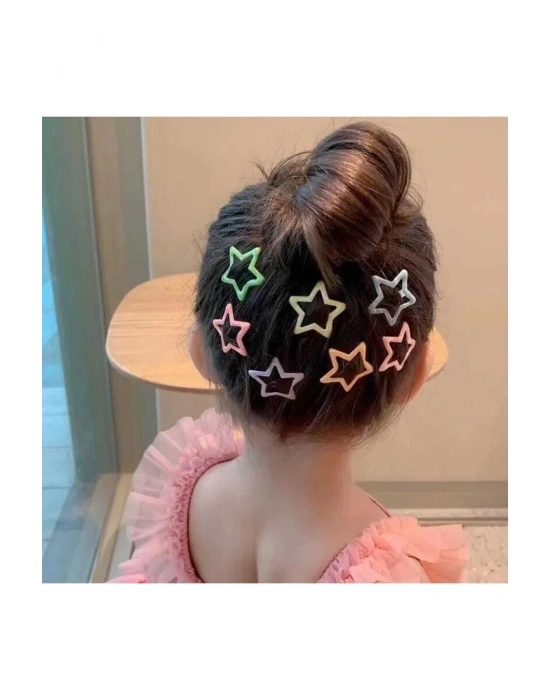 Lily 3 Adet Karışık Renk Yıldız Çıtçıt Figür Çıt Çıt Toka Metal Pens Toks