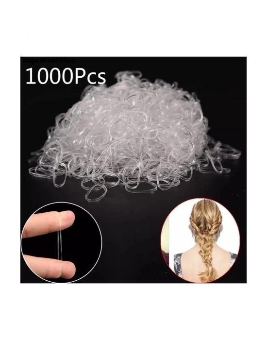 1000 Adet Kopmayan Şeffaf Perma Lastiği