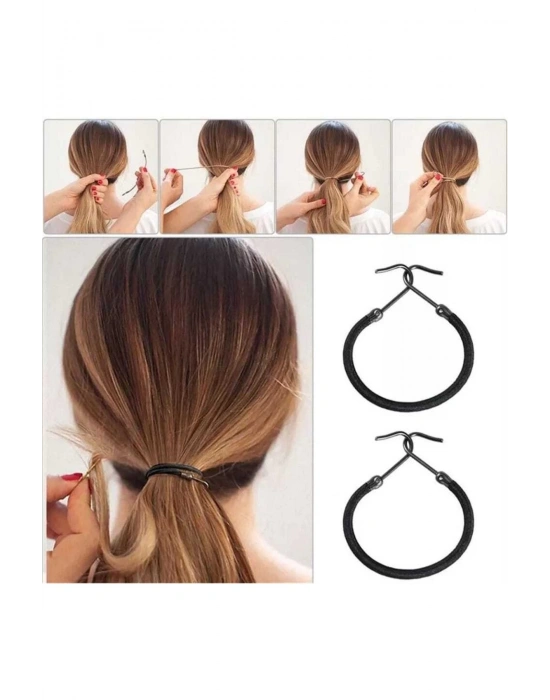 Vintage 12 Adet Siyah Çengel Toka